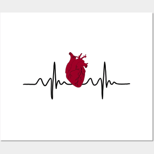 Heart beat Posters and Art